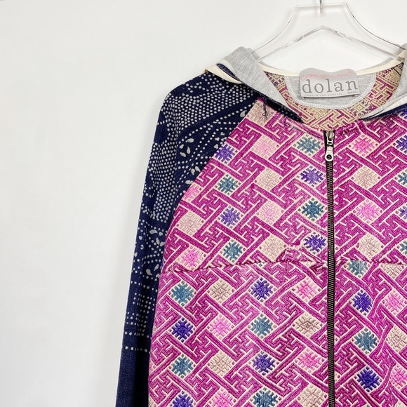 Anthropologie Shangri La Batik Embroidered Hoodie Dolan Small - Picture 7 of 12